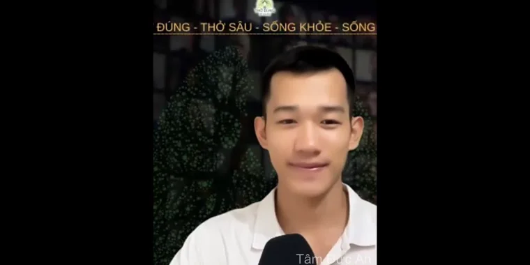 Cô Yến chia sẻ trong lớp học thở